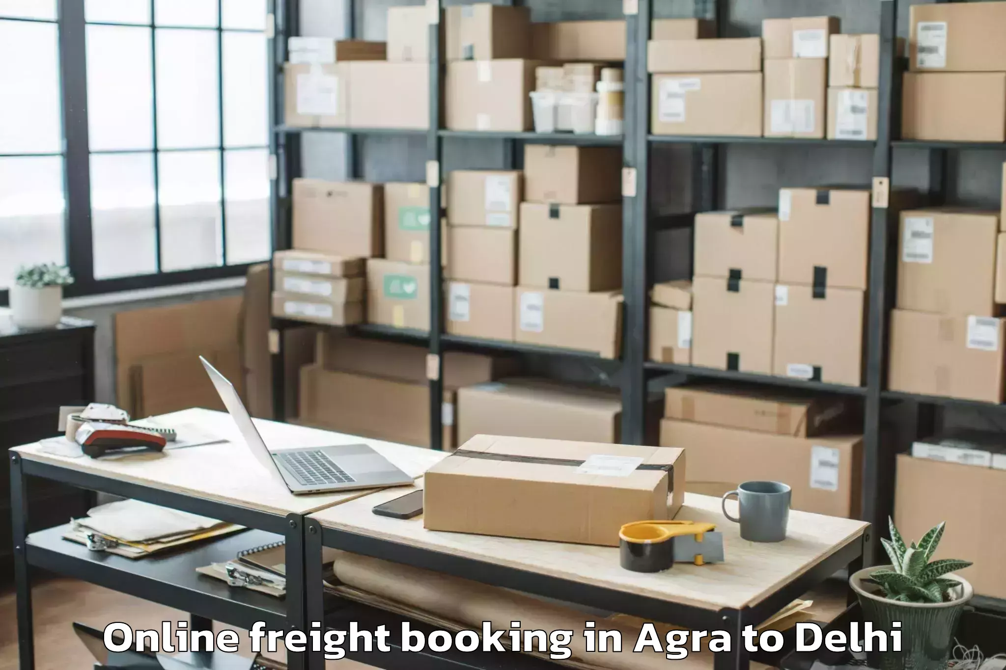 Book Agra to Pitampura Online Freight Booking Online